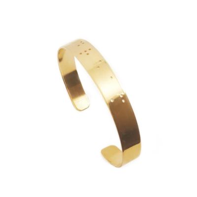 Thin Inspiration Braille Cuff
