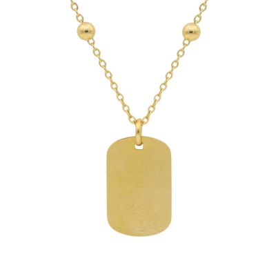 Classic Tag Necklace [18K Gold Plated]
