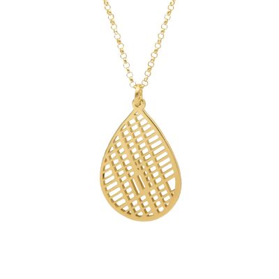 Cherished Spot Map Necklace [14 Karat Gold]
