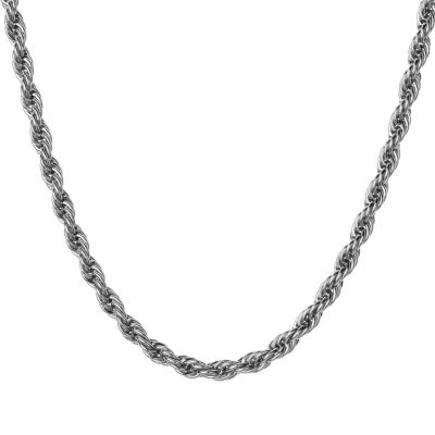 Classic Rope Chain Necklace - Stainless Steel