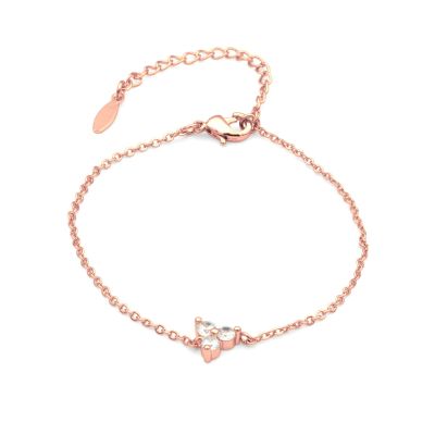 Crystal Bloom Bracelet [Rose Gold Plated]