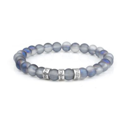 Blue Ocean Engraved Bracelet