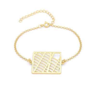 Treasured Spot Map Bracelet [18K Gold Plated]