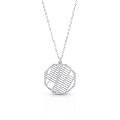 Family Paths Map Necklace [Sterling Silver]