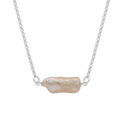Precious Baroque Pearl Necklace [Sterling Silver]