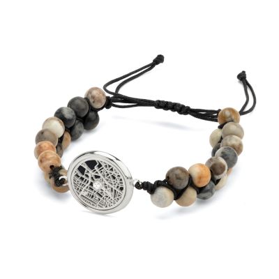 Picasso Jasper Silhouette Map Men Bracelet 