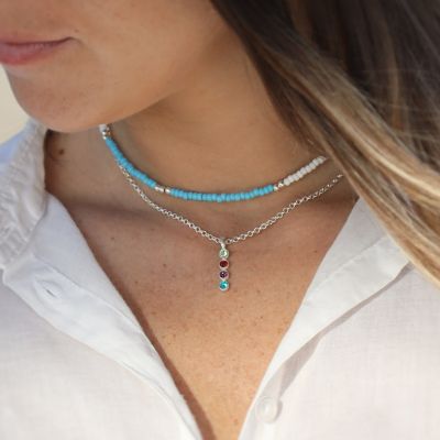 Skyline Colors Necklace - Sterling Silver