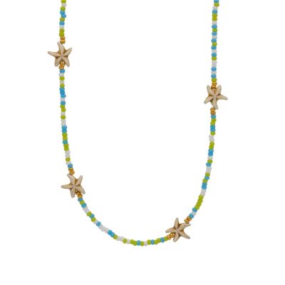 Tropical Howlite Star Necklace