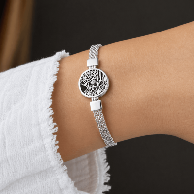 Talisa Silhouette Map Bracelet [Sterling Silver]