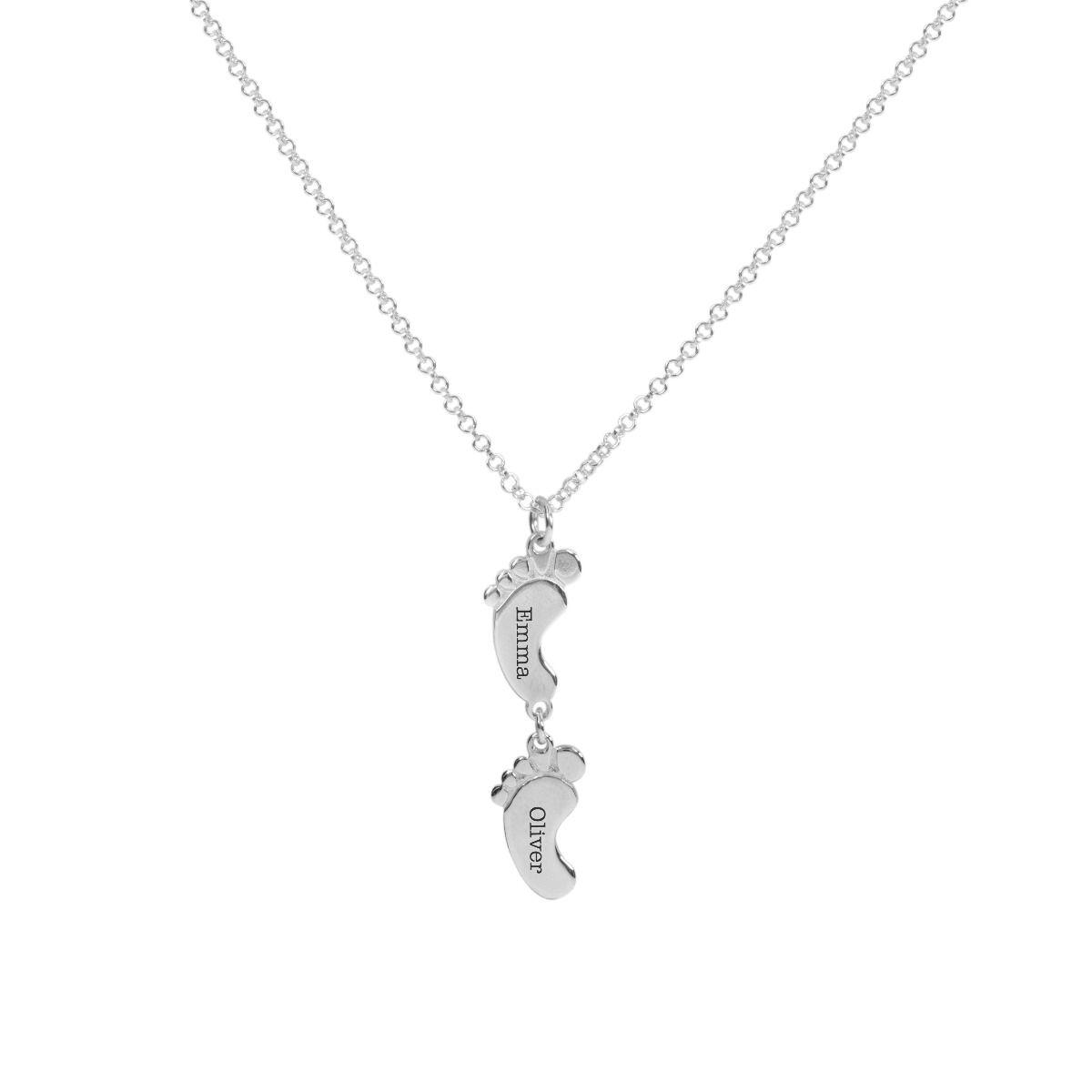 Family Path Name Necklace [Sterling Silver]