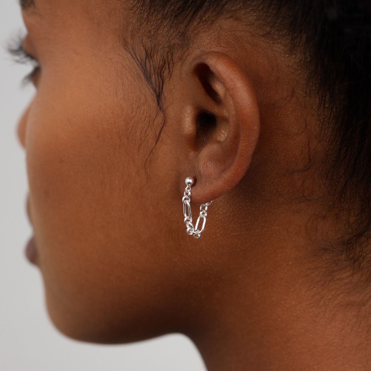 Loop Chain Earrings [Sterling Silver]