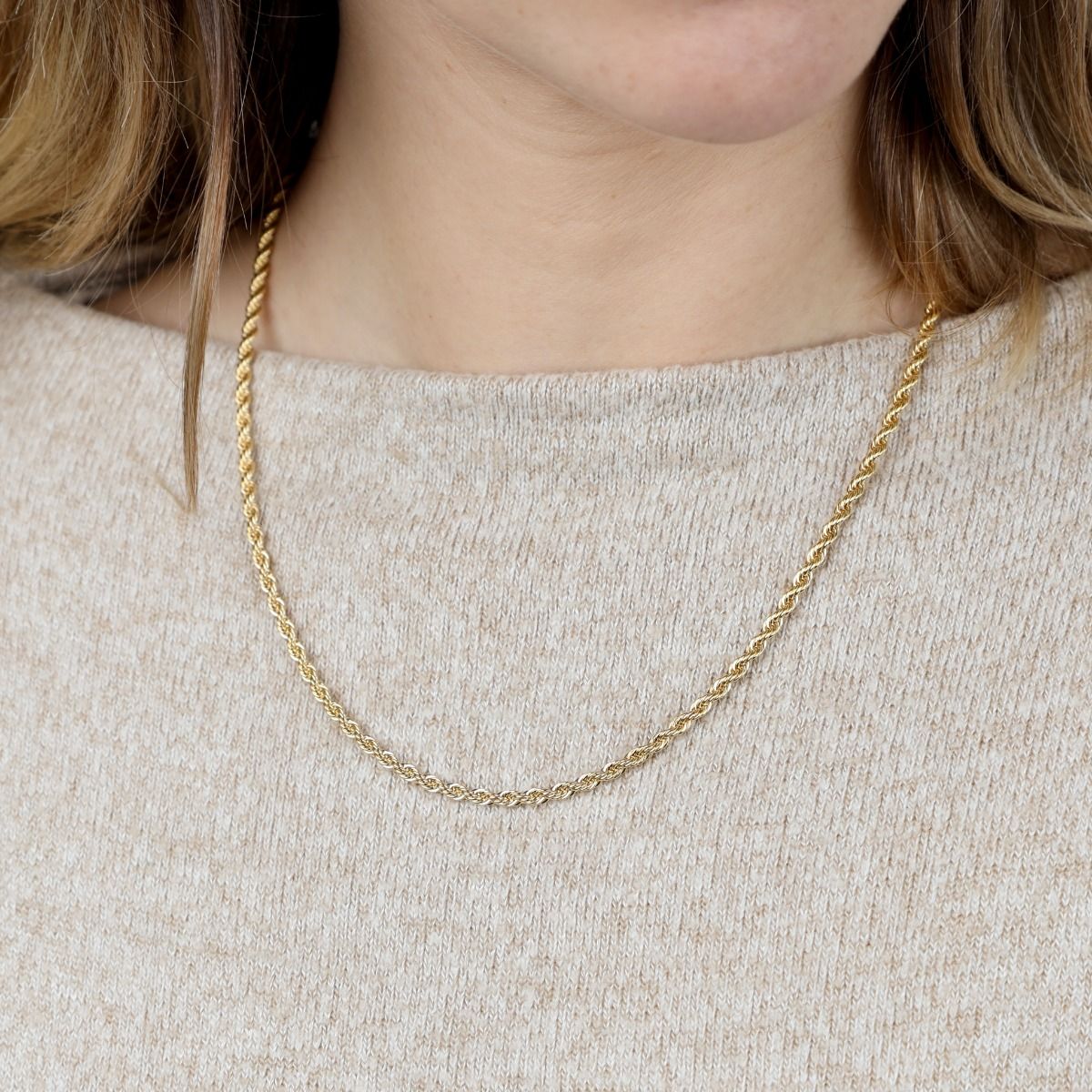 Classic Rope Chain Necklace