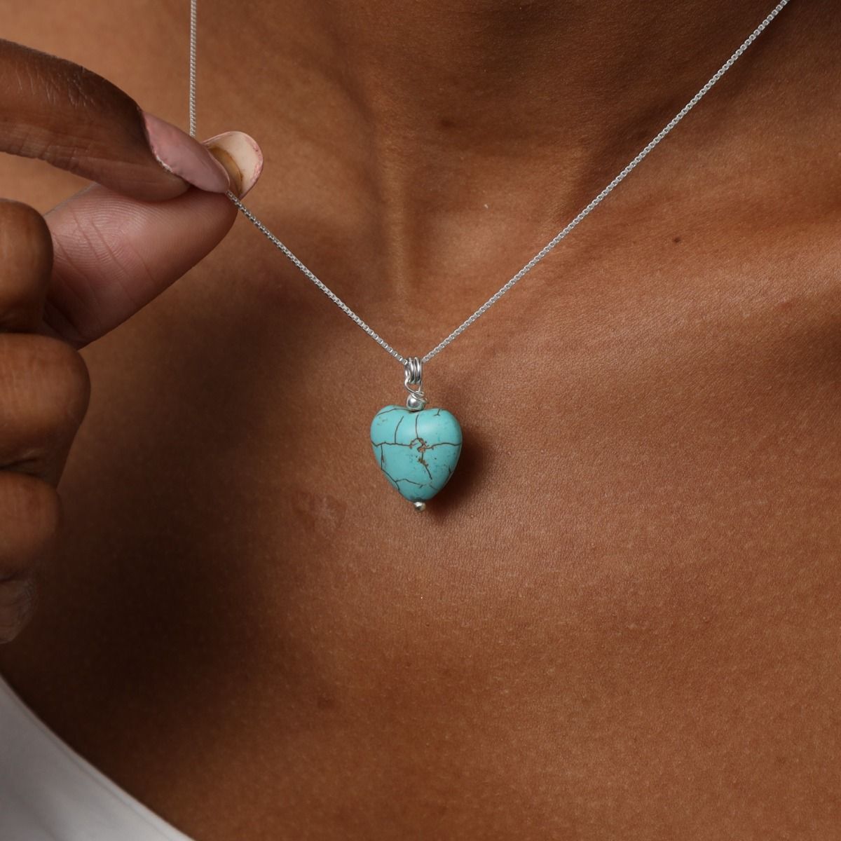 Turquoise Harmony Necklace [Sterling Silver]