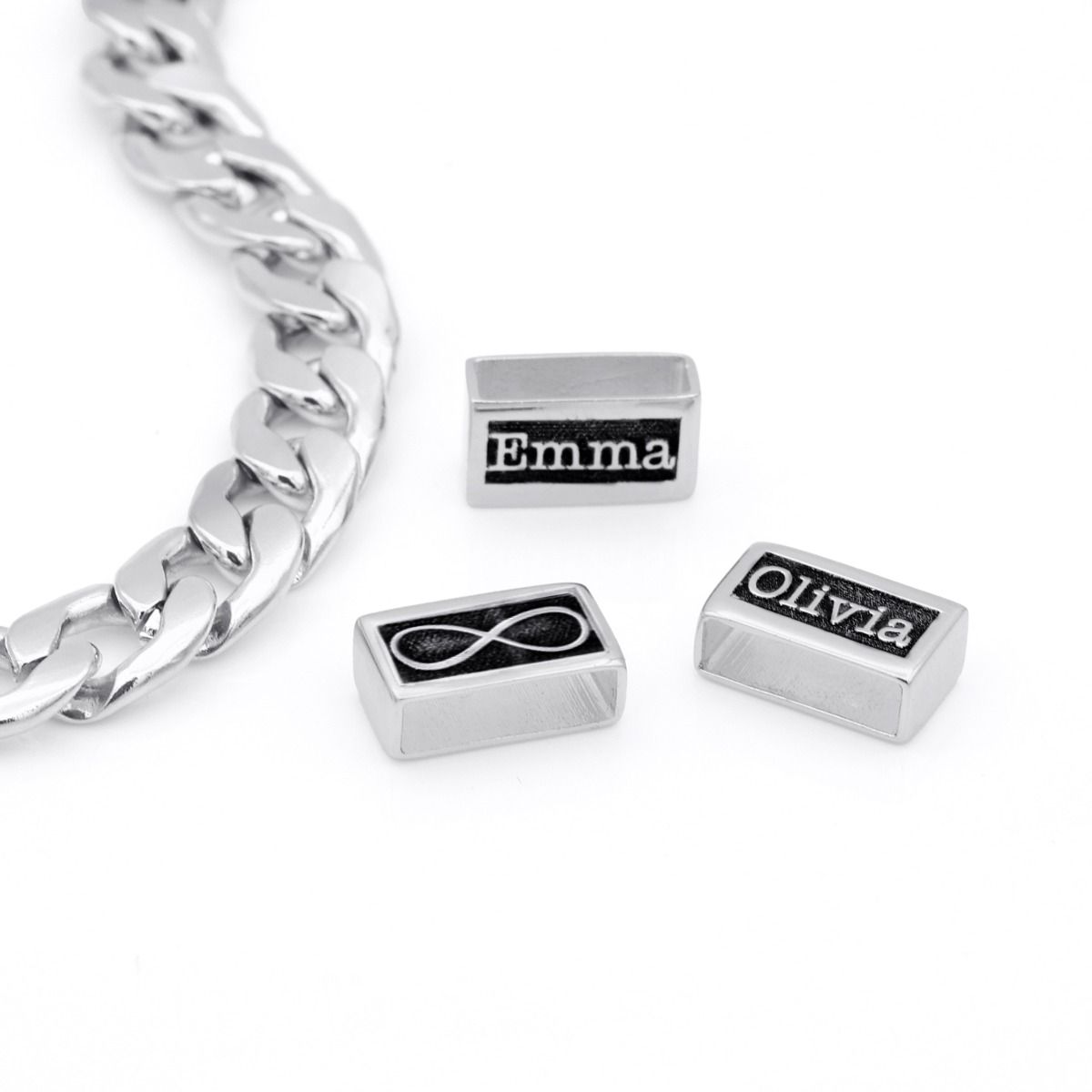 Infinity Charm For Cuban Link Chain [Sterling Silver]