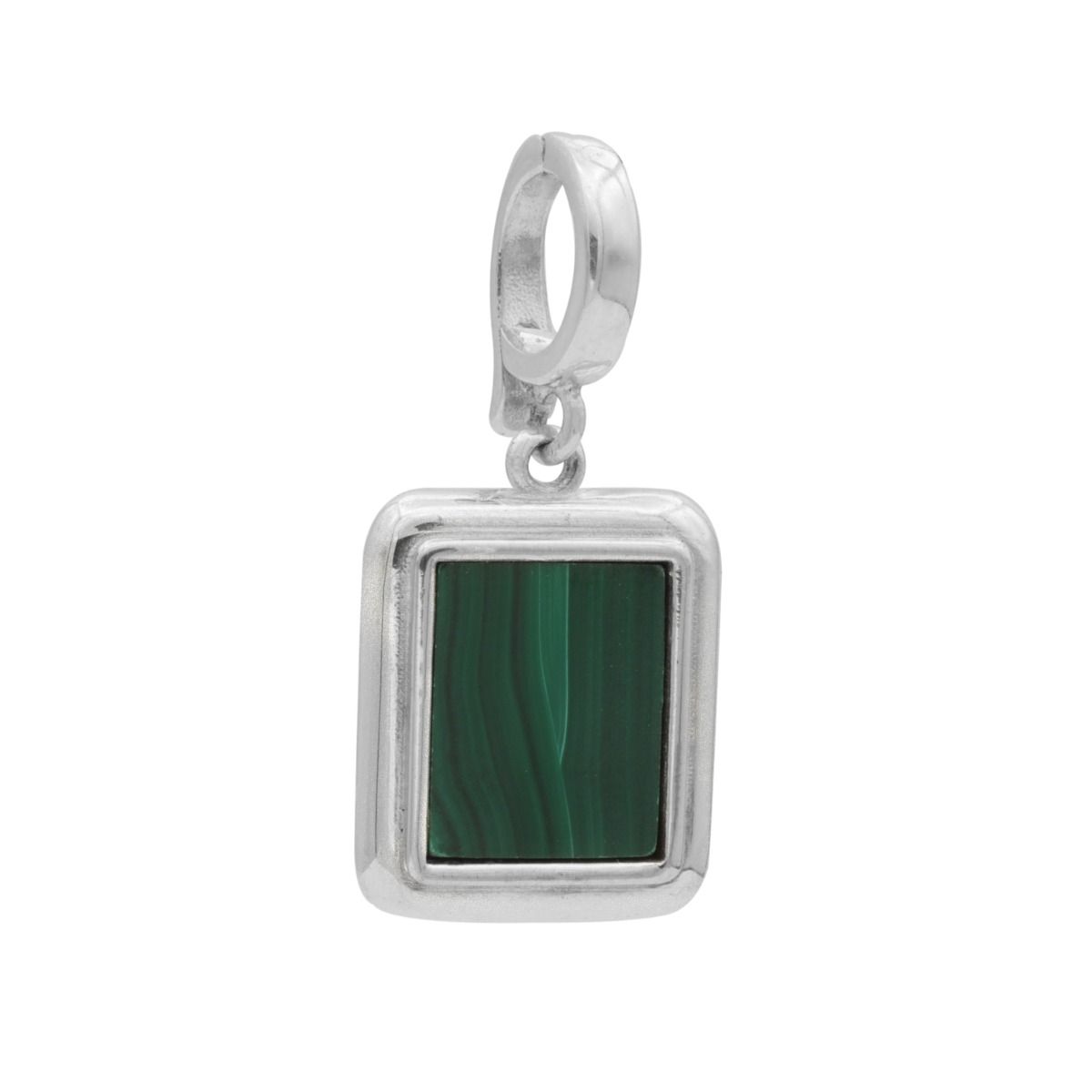 Cara Malachite Charm [Sterling Silver]