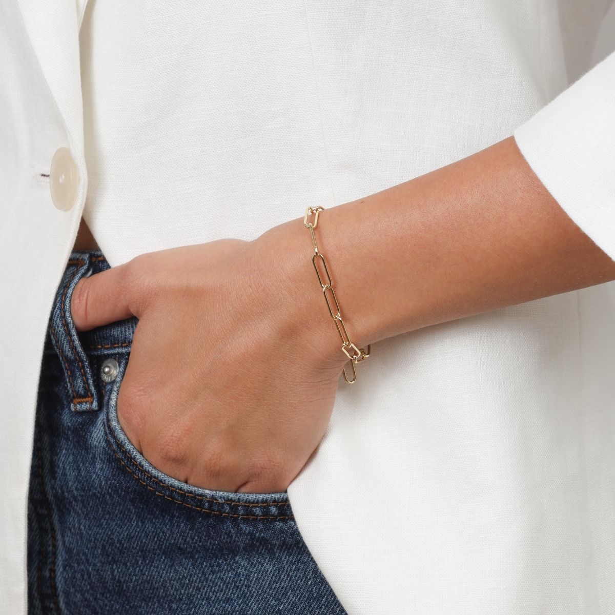 Classic Link Chain Bracelet [18k Gold Vermeil]
