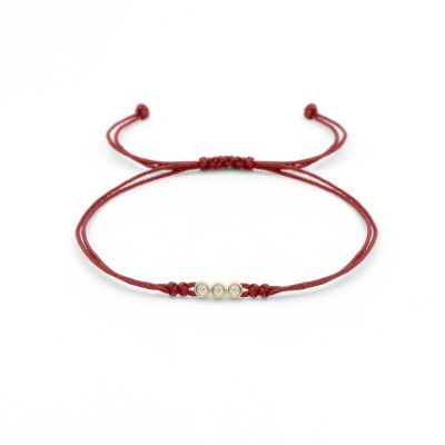 Diamond Constellation Bracelet - Red [14 Karat Gold]