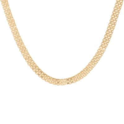 Herringbone Necklace [18K Gold Vermeil]