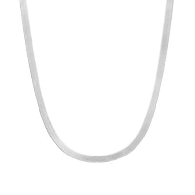 Katherine Herringbone Necklace [Sterling Silver]