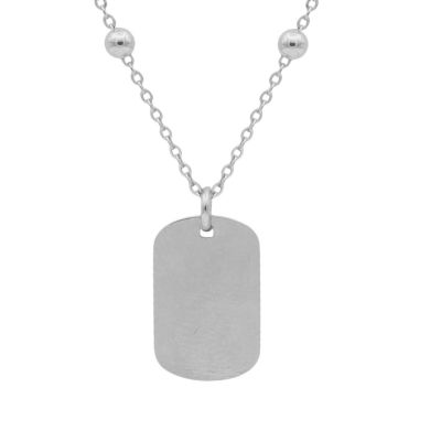 Classic Tag Necklace [Sterling Silver]
