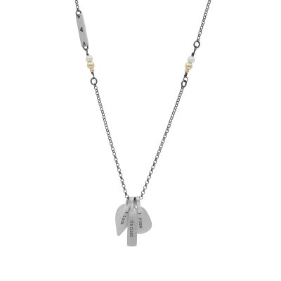 Drops of Joy Name Necklace [Sterling Silver]