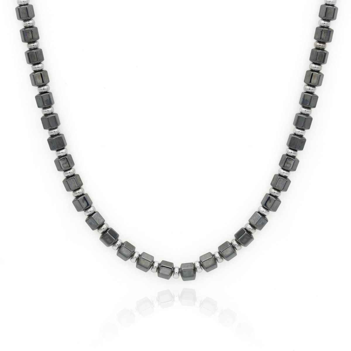 Women's Two-Tone stainless steel chain necklace | Black | Diesel