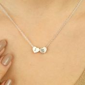Genuine Love Initials Necklace [Sterling Silver]