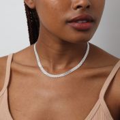 Herringbone Necklace [Sterling Silver]