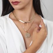 French Vintage Coin Necklace