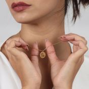 Happy Blossom Birth Flower Necklace [18k Gold Plated]