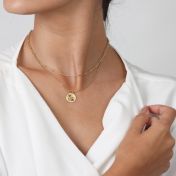 Happy Blossom Birth Flower Necklace [18k Gold Plated]