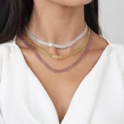 Herringbone Necklace [18K Gold Vermeil]
