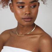 Katherine Herringbone Necklace [18K Gold Vermeil]