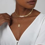 Herringbone Necklace [18K Gold Vermeil]