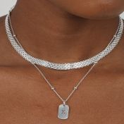 Herringbone Necklace [Sterling Silver]
