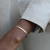Katherine Herringbone Bracelet [18k Gold Vermeil]