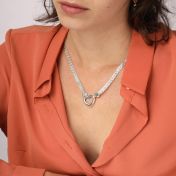 Ties of Heart Herringbone Necklace [Sterling Silver]