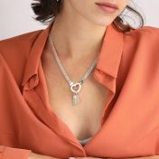 Ties of Heart Herringbone Necklace [Sterling Silver]