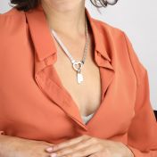 Ties of Heart Herringbone Necklace [Sterling Silver]