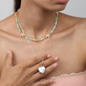 Heart of Pearl Necklace - Sterling Silver