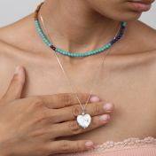 Heart of Pearl Necklace - Sterling Silver