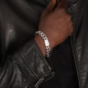 Cuban Link Bracelet with Cubic Zirconia Clasp