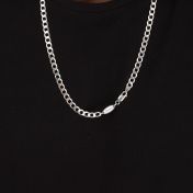 Curb Chain Necklace with Custom Nameplate [Gold Plated] - 5MM