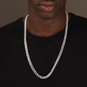 Curb Chain Necklace with Custom Nameplate [Gold Plated] - 8MM