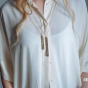 I Love You Braille Necklace - 14K Gold Plated