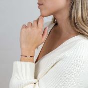My Story Name Bracelet - Red [14 karat gold]