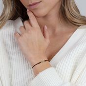 My Story Name Bracelet - Brown [14 Karat Gold]