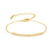 Aurora Pavé Bar Bracelet [Gold Plated]