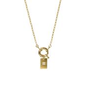 Go Bold in Braille Initial Necklace