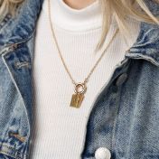 Go Bold in Braille Initial Necklace